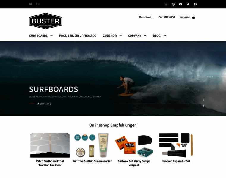 Buster-surfboards.com thumbnail