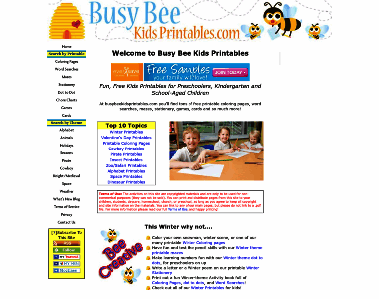 Busybeekidsprintables.com thumbnail