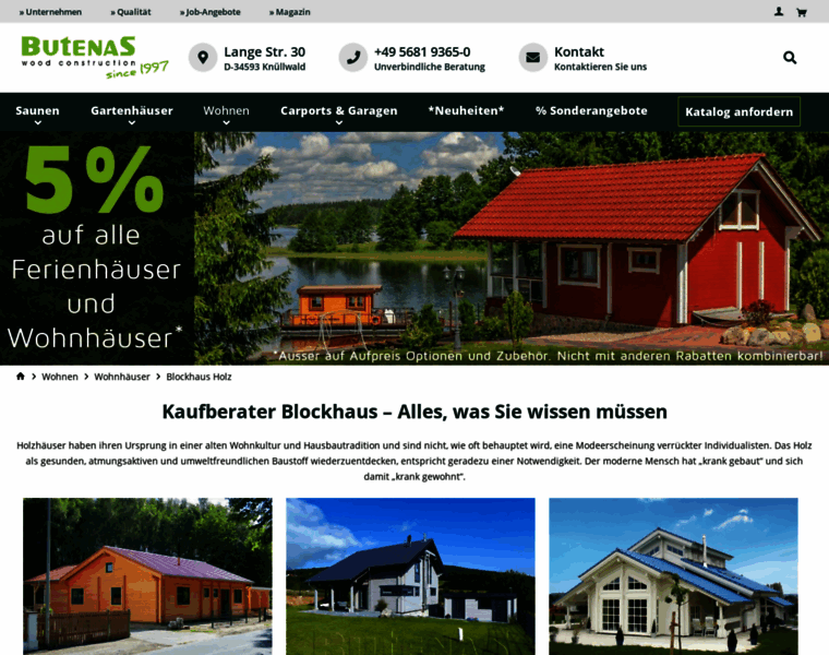 Butenas-blockhaus.de thumbnail