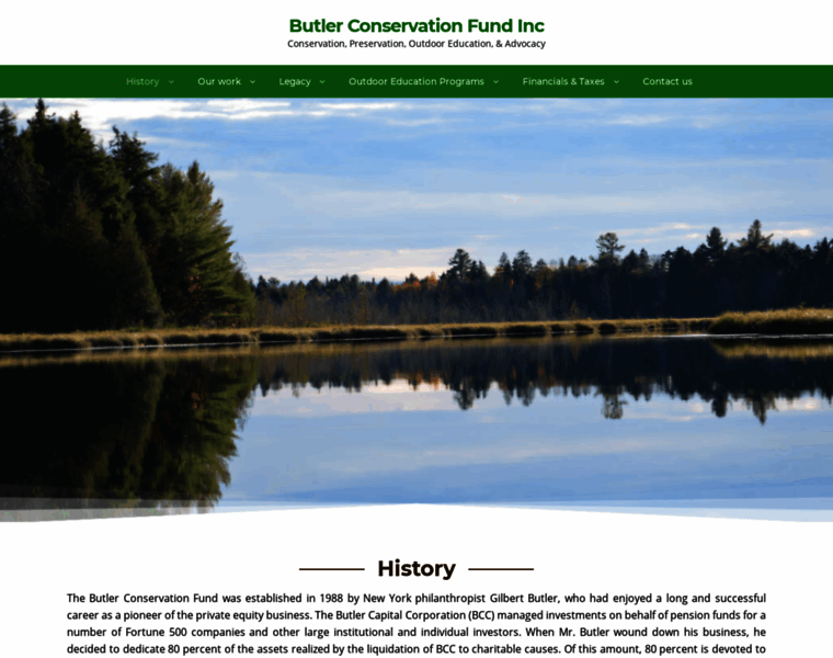 Butlerconservationfund.org thumbnail