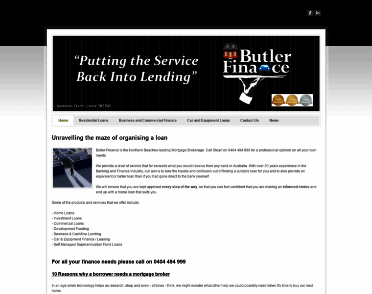 Butlerfinance.com.au thumbnail