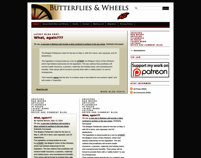 Butterfliesandwheels.org thumbnail