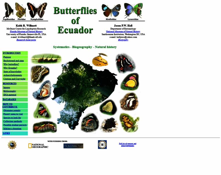 Butterfliesofecuador.com thumbnail