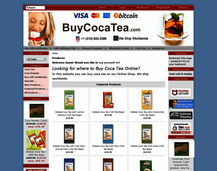 Buycocatea.com thumbnail