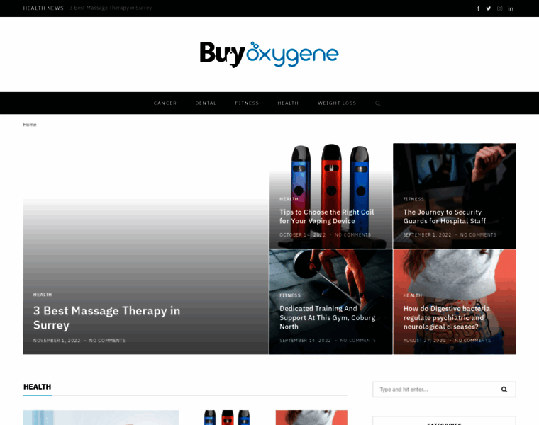 Buyoxygene.com thumbnail