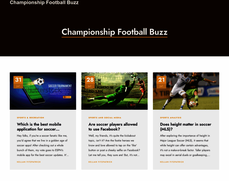 Buzzinchampionshipfootball.co.uk thumbnail