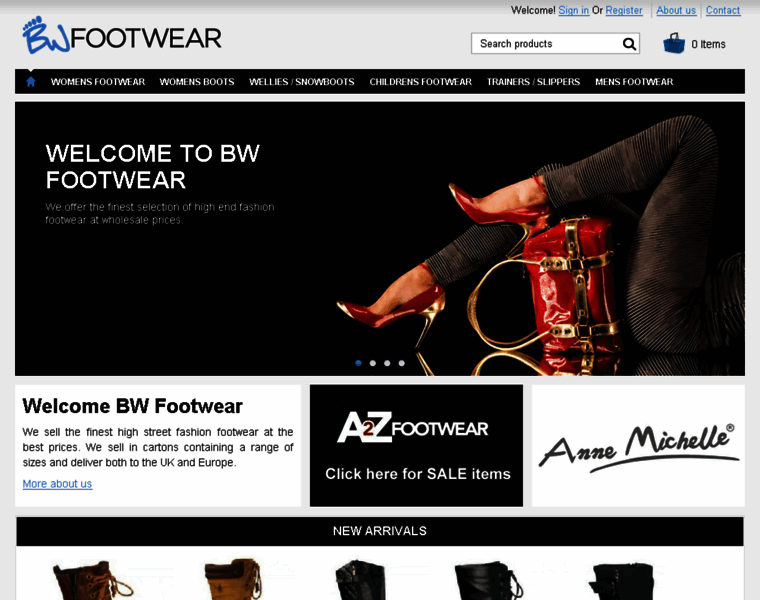 Bwfootwear.com thumbnail