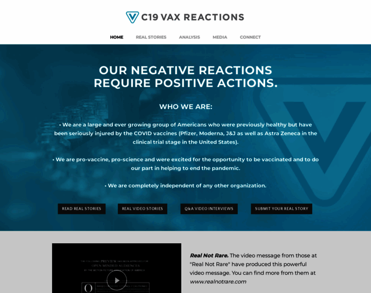 C19vaxreactions.com thumbnail