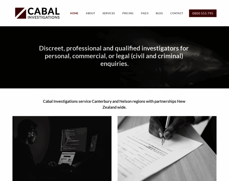 Cabalinvestigations.co.nz thumbnail