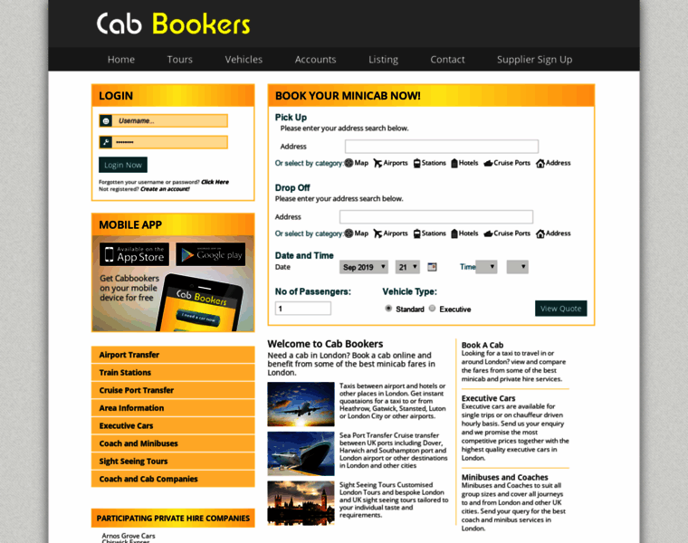 Cabbookers.com thumbnail
