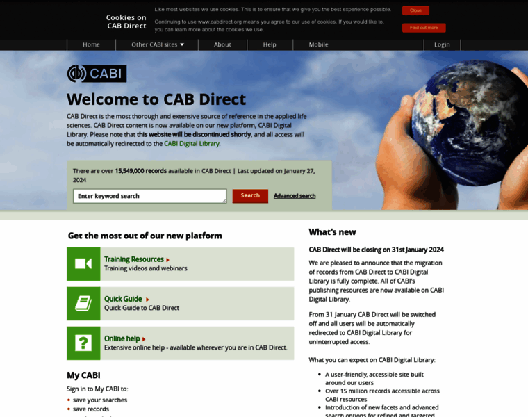 Cabdirect.org thumbnail