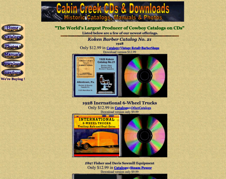Cabincreekcds.com thumbnail