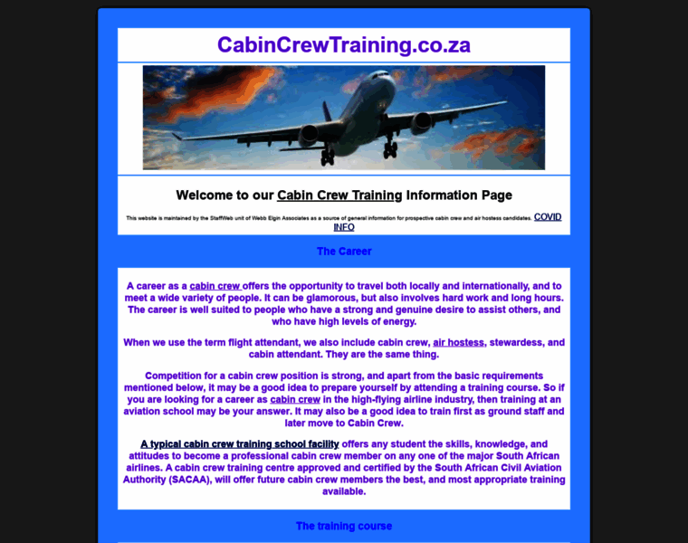Cabincrewtraining.co.za thumbnail