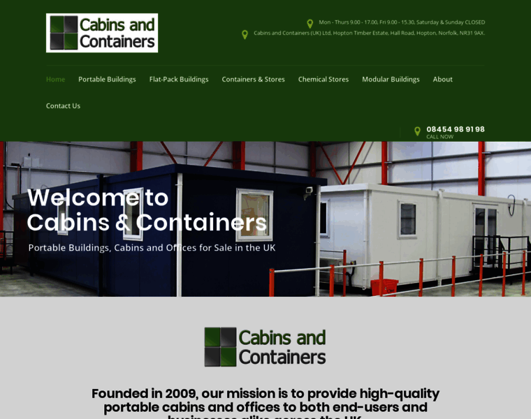 Cabinsandcontainers.co.uk thumbnail