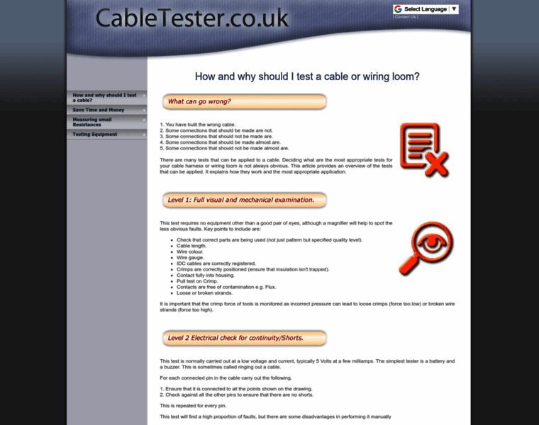 Cabletester.co.uk thumbnail