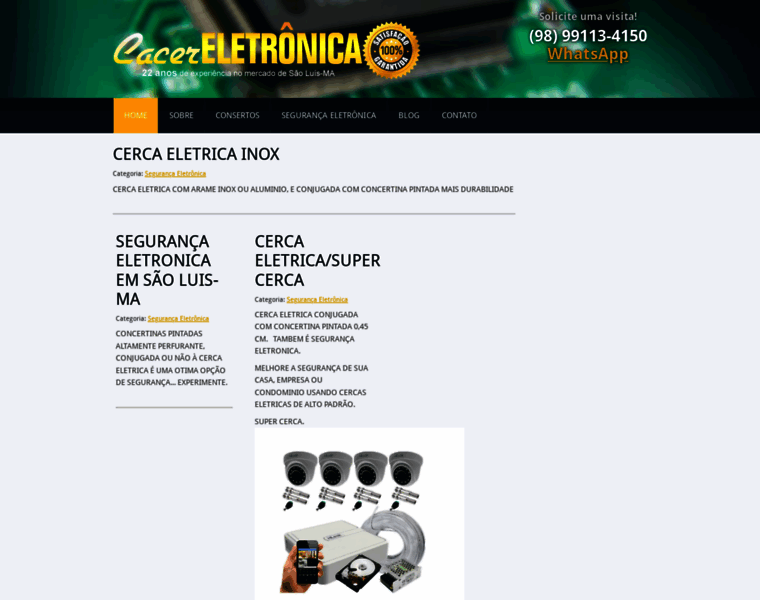 Cacereletronica.com.br thumbnail