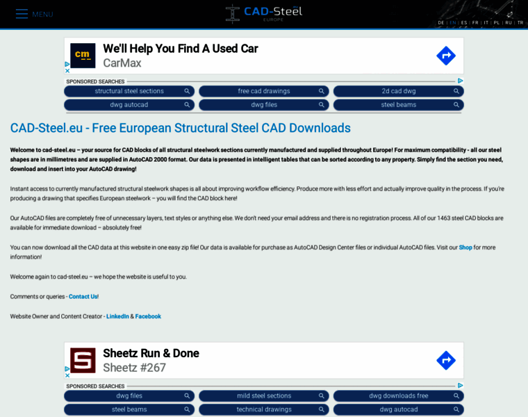 Cad-steel.eu thumbnail Cad-steel.eu thumbnail