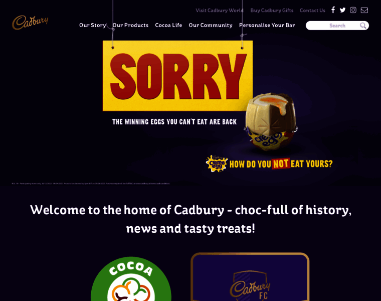 Cadbury.ie thumbnail
