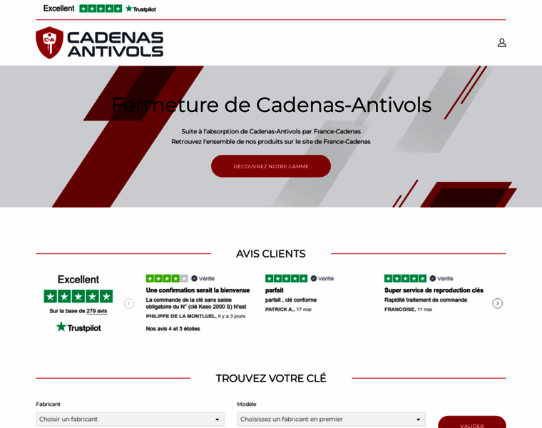 Cadenas-antivols.fr thumbnail