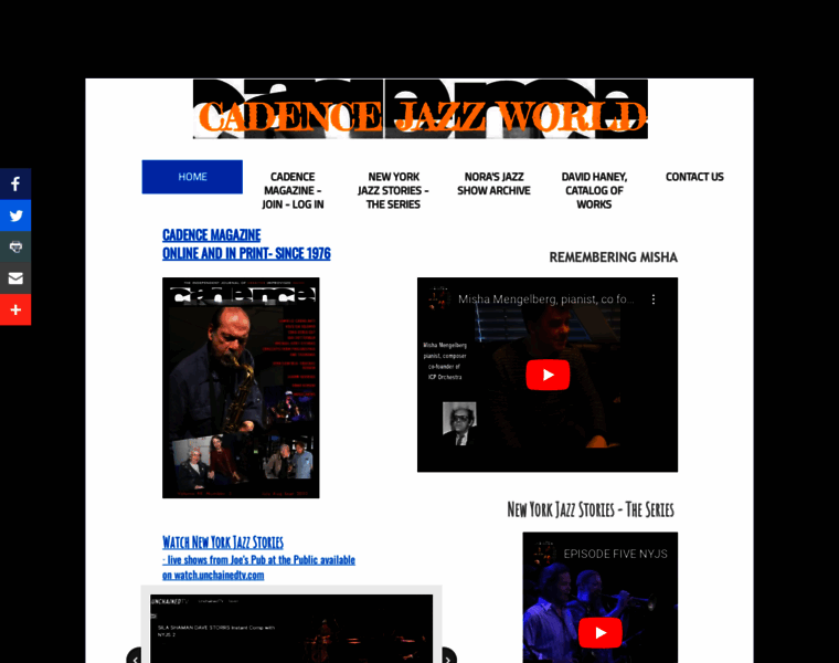Cadencejazzmagazine.com thumbnail