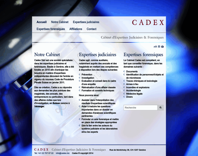 Cadex-forensique.ch thumbnail