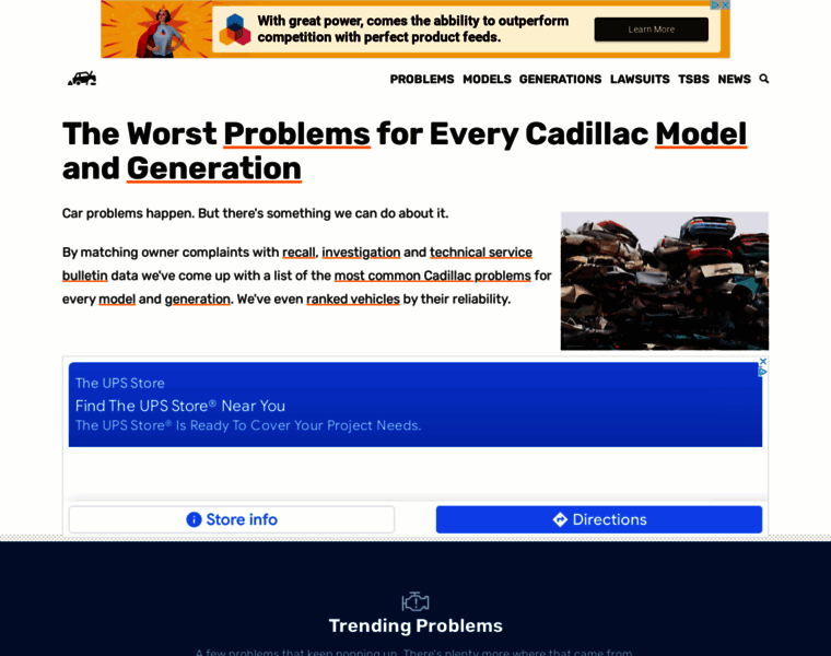 Cadillacproblems.com thumbnail