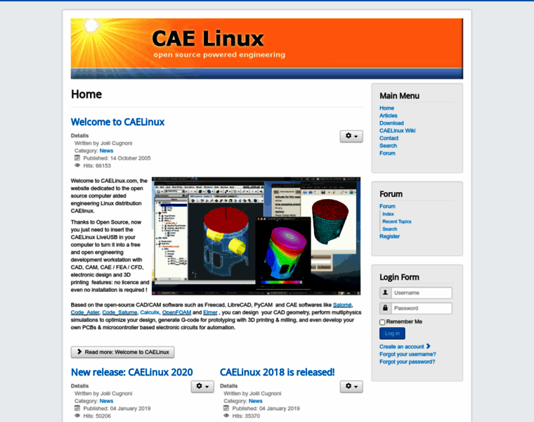 Caelinux.com thumbnail