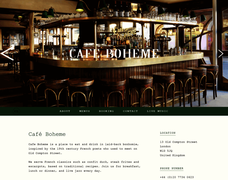 Cafeboheme.co.uk thumbnail