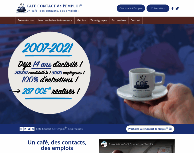 Cafecontactemploi.fr thumbnail