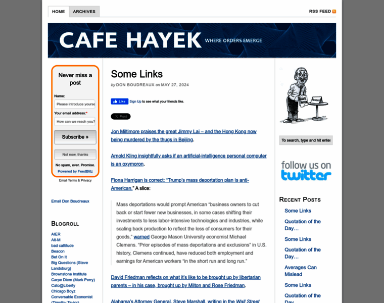 Cafehayek.com thumbnail