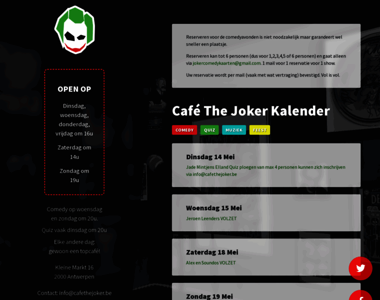 Cafethejoker.be thumbnail