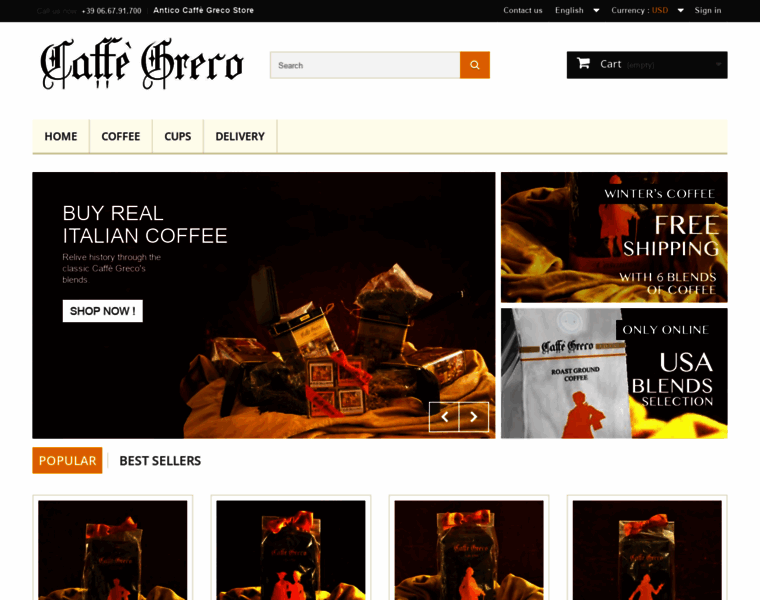 Caffegreco.shop thumbnail
