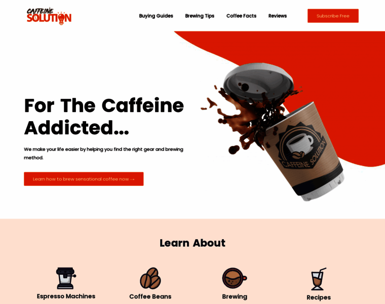 Caffeinesolution.com thumbnail