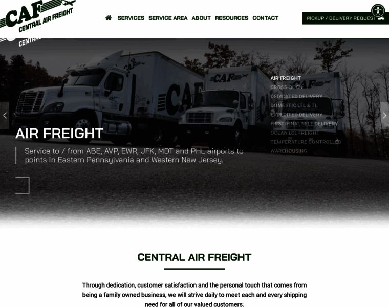 Caffreightservices.com thumbnail