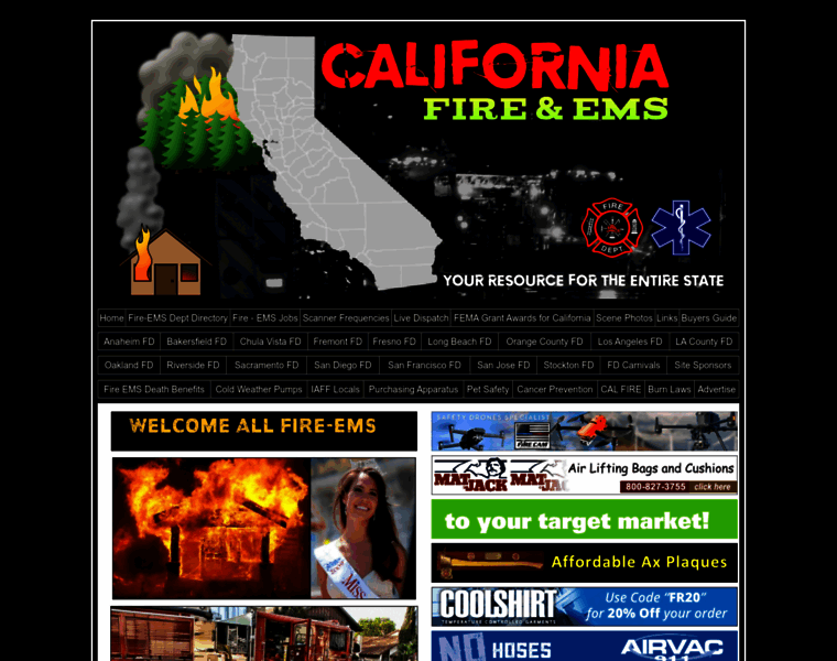 Cafirefighters.com thumbnail