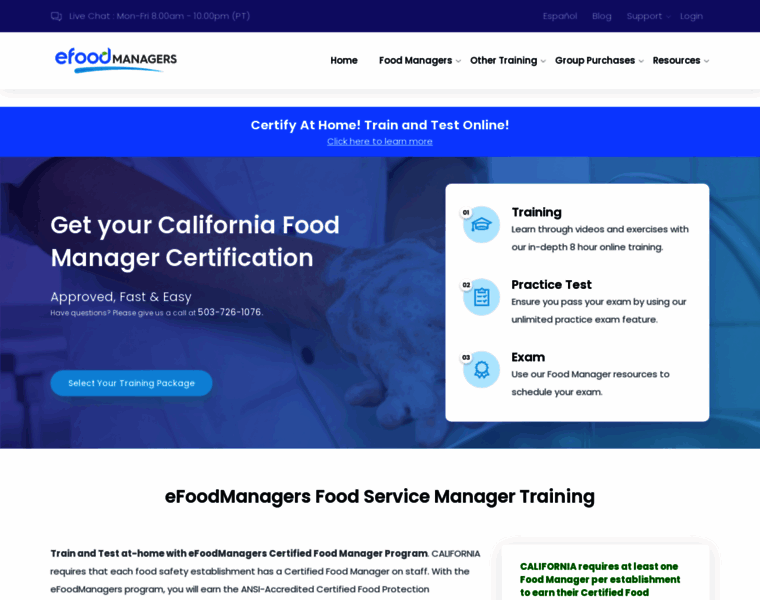 Cafoodmanagers.com thumbnail