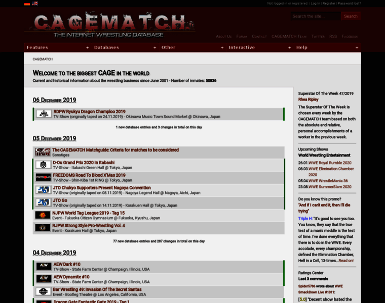 Cagematch.de thumbnail