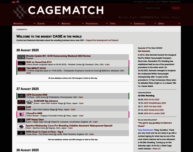 Cagematch.net thumbnail
