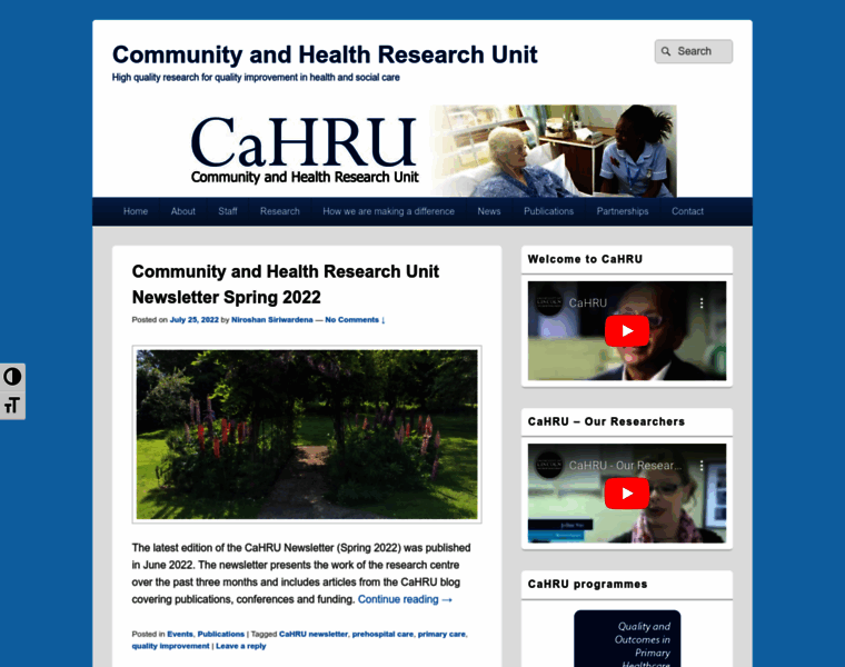 Cahru.org.uk thumbnail
