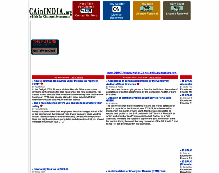 Cainindia.org thumbnail