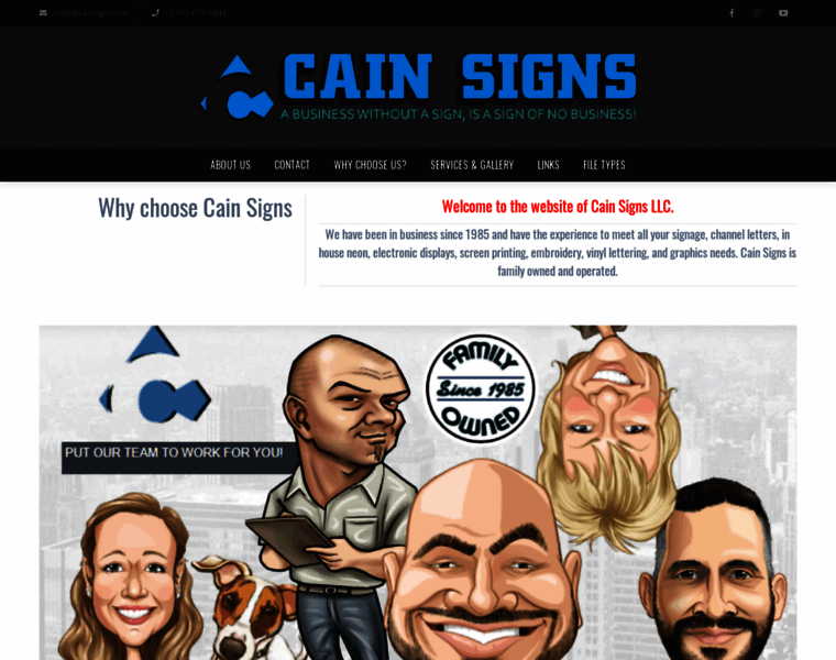 Cainsigns.com thumbnail