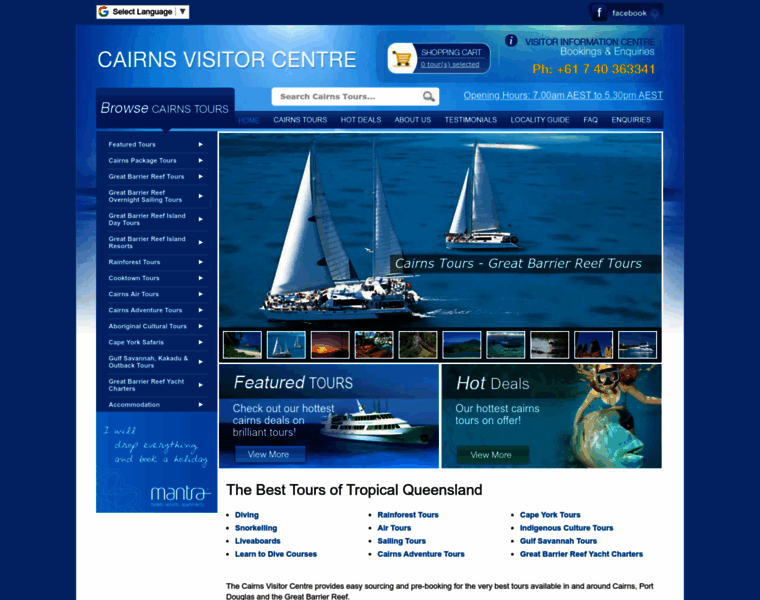 Cairnsvisitorcentre.com thumbnail