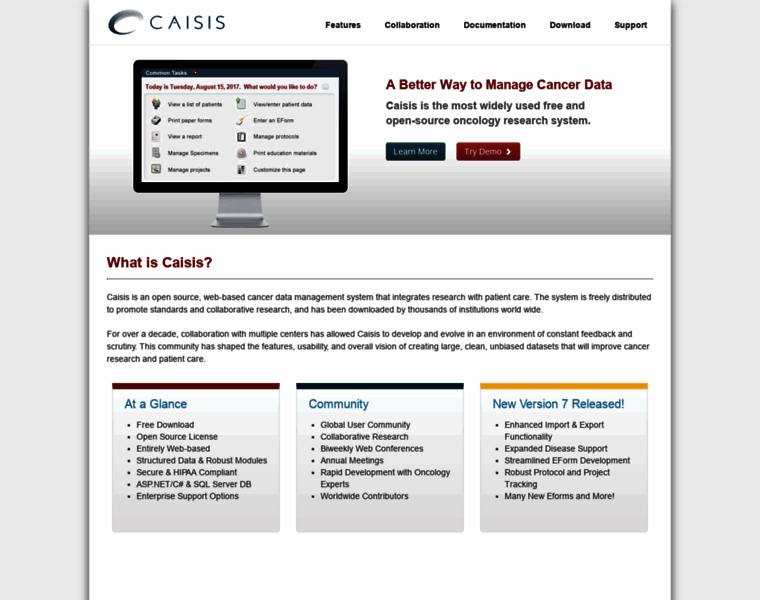Caisis.org thumbnail