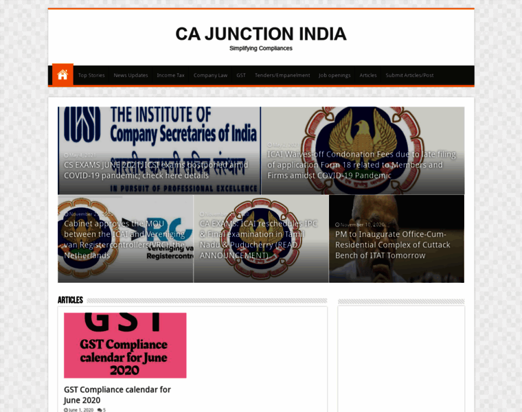 Cajunctionindia.com thumbnail