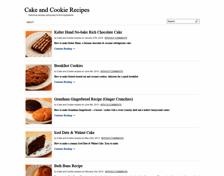 Cakeandcookierecipes.com thumbnail