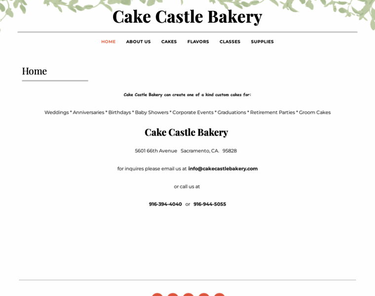 Cakecastlebakery.com thumbnail