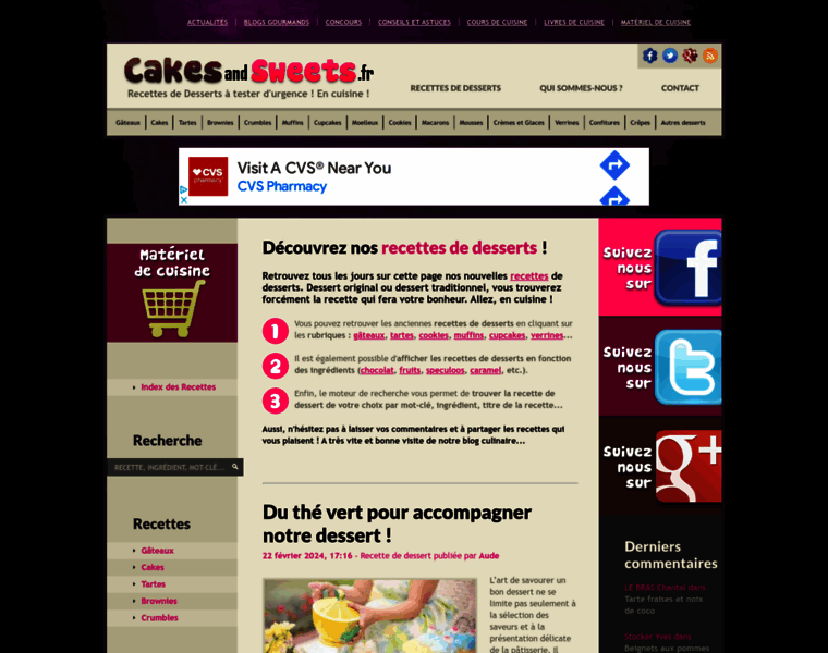 Cakesandsweets.fr thumbnail