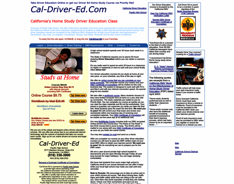 Cal-driver-ed.com thumbnail