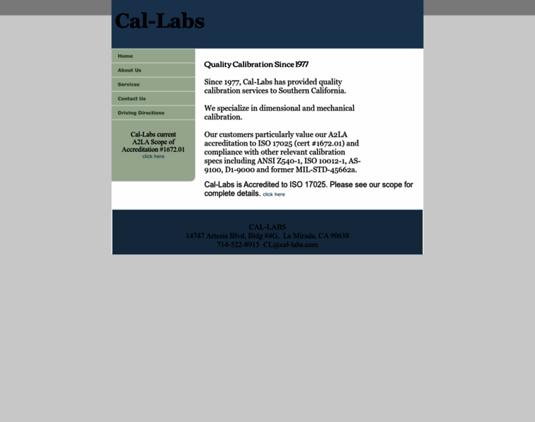 Cal-labs.com thumbnail