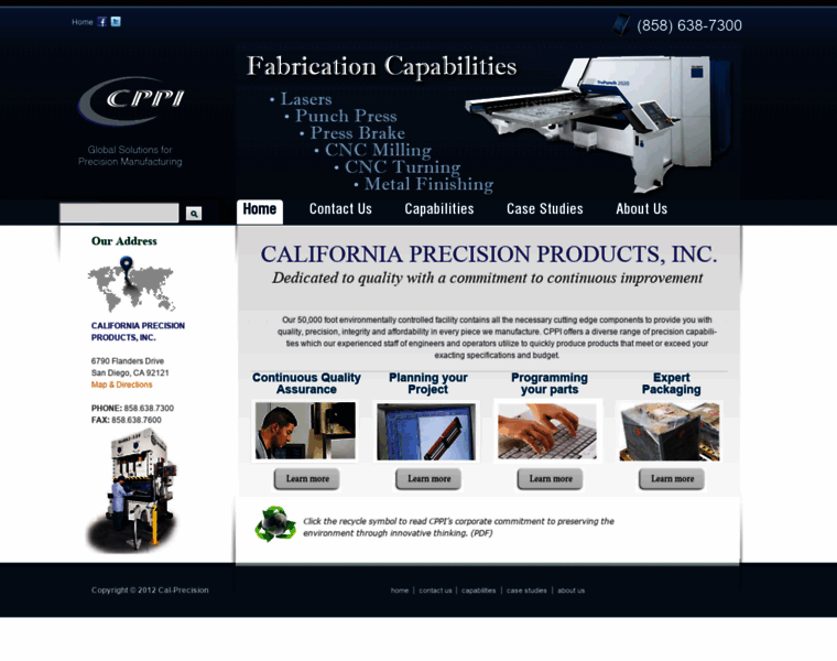 Cal-precision.com thumbnail